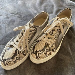 Also animal print sneakers